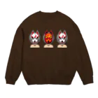 月が輝くこんな夜にの狐兄弟 Crew Neck Sweatshirt