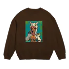 2.5Dの白ずきんちゃん Crew Neck Sweatshirt