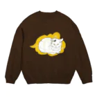 どうぶつ　桜宇のふてぶてしい猫 Crew Neck Sweatshirt