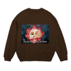 水彩屋の月を抱く太陽 Crew Neck Sweatshirt