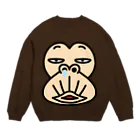 セイコウ スタンプのイラッとお猿さん　アップ Crew Neck Sweatshirt