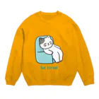 LoveAnimalの猫 So tired Crew Neck Sweatshirt