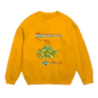 さちこの生物雑貨のモッチ潜水艦 Crew Neck Sweatshirt