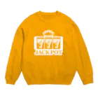 QUQU_WORKSのジャックポット スリーセヴン ホワイト Crew Neck Sweatshirt