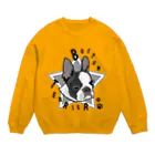 kokoのボストンテリア洋服(黒ブチ) Crew Neck Sweatshirt