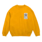 サトオのギターワンポイント ストライプ 白 Crew Neck Sweatshirt