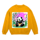 Magokoroの夏のパンダ Crew Neck Sweatshirt