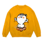 スタジオづるりのもりもりモチくん Crew Neck Sweatshirt