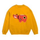 gangの赤べこ Crew Neck Sweatshirt