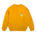 猫が好きすぎる絵描き　キジシマ ミキの姉妹猫さんたちガーベラに乗る Crew Neck Sweatshirt