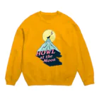 LONESOME TYPE ススの🌕月に吠える🐺（HOWL at the Moon） Crew Neck Sweatshirt