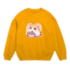 chan-takehaniのヒマワリの種大好きハムハム Crew Neck Sweatshirt