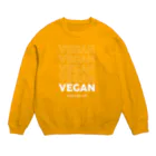 Let's go vegan!のBecause I give a **** Crew Neck Sweatshirt