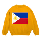 お絵かき屋さんのフィリピンの国旗 Crew Neck Sweatshirt