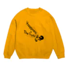 『NG （Niche・Gate）』ニッチゲート-- IN SUZURIのHappiness Is The Truth!（黒） Crew Neck Sweatshirt