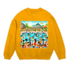 sallysanaのプールびらき Crew Neck Sweatshirt