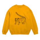 キノムクヤ　SUZURI店の強そうな寅 Crew Neck Sweatshirt