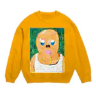 たにこのみのちんあごおじさん Crew Neck Sweatshirt