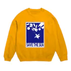 ナントカのSAVE THE SEA Crew Neck Sweatshirt