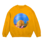 kunisakiokosunjarの国東おしり岩 Crew Neck Sweatshirt