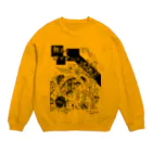 四畳半レコードの【期間限定】イノウエノリコ氏デザイン「無名のロックフェス」グッズ Crew Neck Sweatshirt
