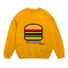 カワイイ オシャレ ポップ な TOYLANDのTOYLAND ハンバーガー Crew Neck Sweatshirt