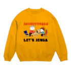 セカイワールドの秋の夜長　LET’S JENGA Crew Neck Sweatshirt