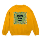 SWIVEL SLUM DIVEのSSD かわいいスエット Crew Neck Sweatshirt