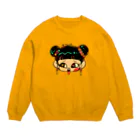 愉快レトロ雑貨屋★39太郎の中華娘の脆脆ちゃん Crew Neck Sweatshirt