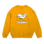 NEAATEEの鳥とネコのフライデー（濃い色用） Crew Neck Sweatshirt