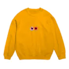 わがままチワワのとらお様。のピーチなとらお🍑アップルなとらお🍎 Crew Neck Sweatshirt