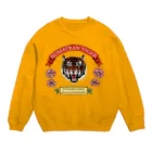 ぎんぺーのしっぽのスマトラトラとラフレシア Crew Neck Sweatshirt