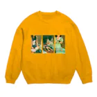 果てとチーク公式SHOPの不穏なピクニック（ポップ） Crew Neck Sweatshirt