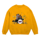 ねずりすSHOPのロックなウッドチャック Crew Neck Sweatshirt