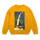 おぱんずのFIRE SAFETY Crew Neck Sweatshirt