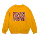 さんち屋　SUZURI支店の「夕方は魔女の微笑み。」 Crew Neck Sweatshirt