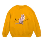 Ａｔｅｌｉｅｒ　Ｈｅｕｒｅｕｘのパステル💗ねこねこ　ライムくん Crew Neck Sweatshirt