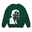 山形屋米店の白版＿サルバドール・ダリ(Salvador Dalí)  Crew Neck Sweatshirt