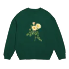 古書　天牛書店の薔薇図鑑より＜ボタニカルアート＞ Crew Neck Sweatshirt