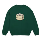 肉まん屋の蒸籠で蒸された小籠包 Crew Neck Sweatshirt