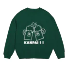 A-YANのKANPAI-YAN(白字) Crew Neck Sweatshirt