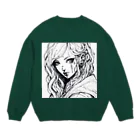 zaisuのピアス女子 Crew Neck Sweatshirt