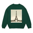 Nari-5iveの La tour Eiffel Crew Neck Sweatshirt