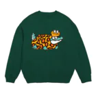 あめみやのワニの隣人ヘビ Crew Neck Sweatshirt