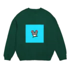 ギョージャガーリックのデザインのlight blue Crew Neck Sweatshirt