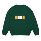 麻雀の麻雀/白の暗カン Crew Neck Sweatshirt