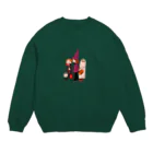 よのおみせのtrick or treat Crew Neck Sweatshirt