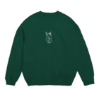 まめこ。のクリームソーダ(ホワイト) Crew Neck Sweatshirt