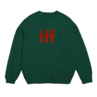 hand and yellowのUnoDosTres_one-point Crew Neck Sweatshirt