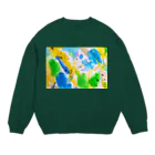 orangecrayonの雨上がり Crew Neck Sweatshirt